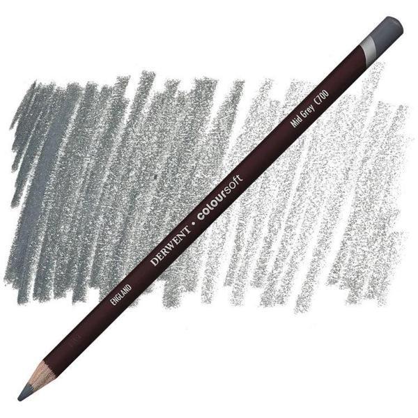 Supertrend Coloursoft Pencil Yumuşak Kuruboya Kalemi C700 Mid Grey - Image 1
