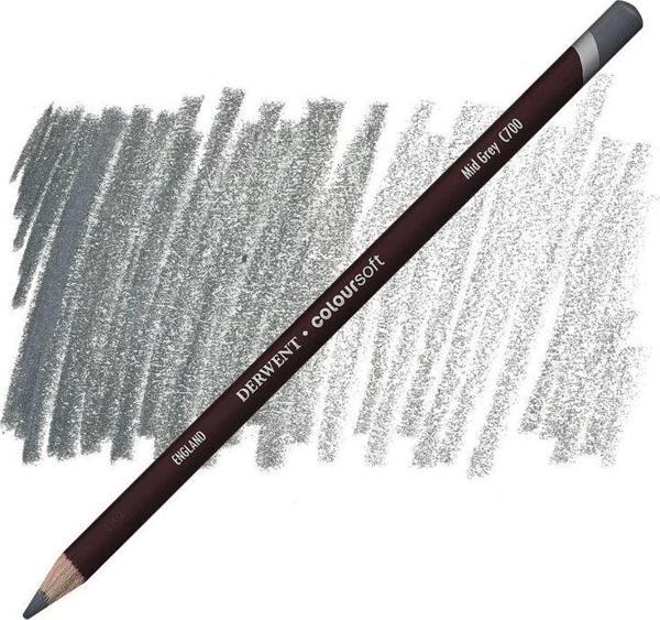 Supertrend Coloursoft Pencil Yumuşak Kuruboya Kalemi C700 Mid Grey - Image 1