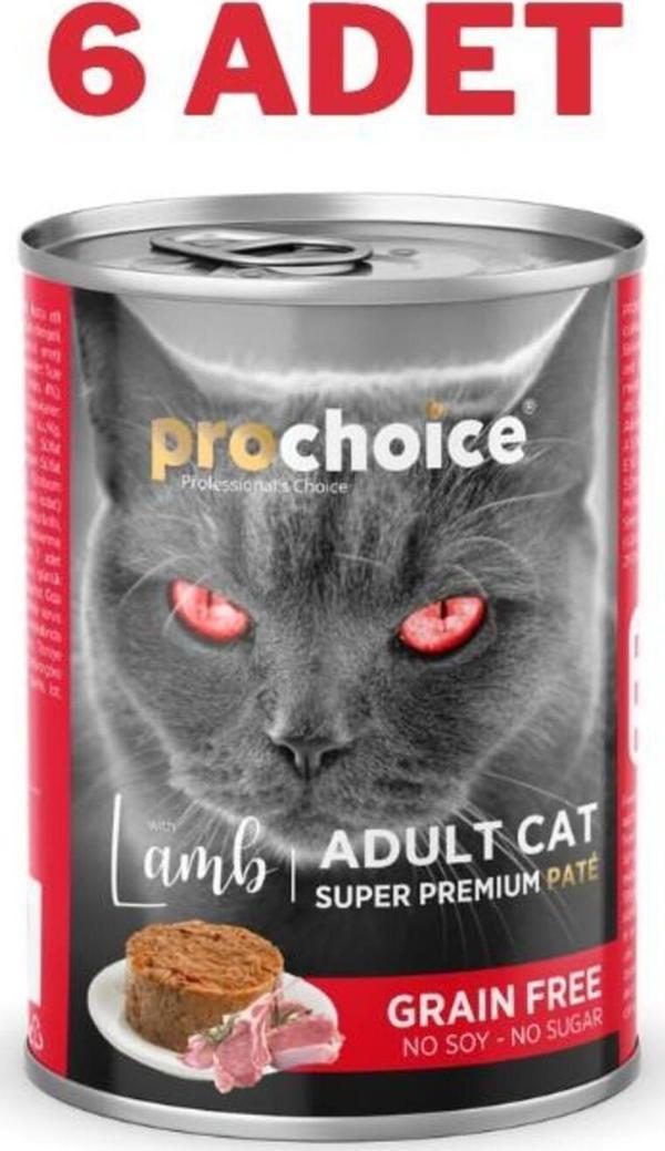 Adult Cat Lamb Pate Kuzulu Kedi Konservesi 6x400 gr - - Image 1