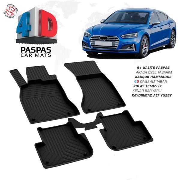 AUDİ A5 4D HAVUZLU PASPAS 2008 2009 2010 2011 2012 2013 2014 2015 2016 ARACA ÖZEL - Image 1