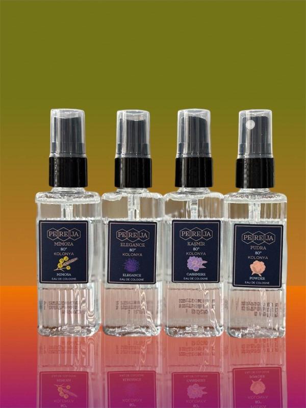 4’lü Kolonya 50 ml Elegance-mimoza-pudra-kaşmir - Image 1
