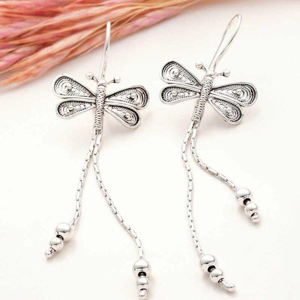 Supertrend Gümüş Telkari Sallantılı Yusufçuk Kadın Küpe - Image 1