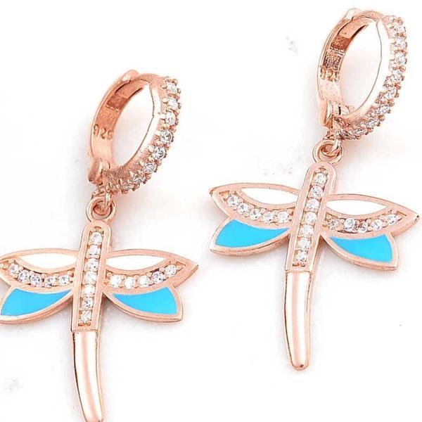 Supertrend ​gümüş Rose Sallantılı Yusufcuk Kadın Küpe - Image 1
