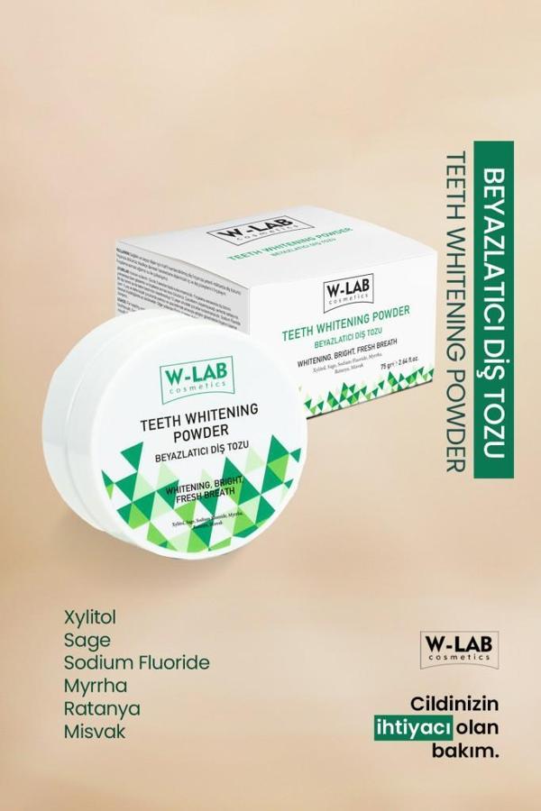 W-Lab Kozmetik Beyazlatıcı Diş Tozu 75 Gr - Image 1