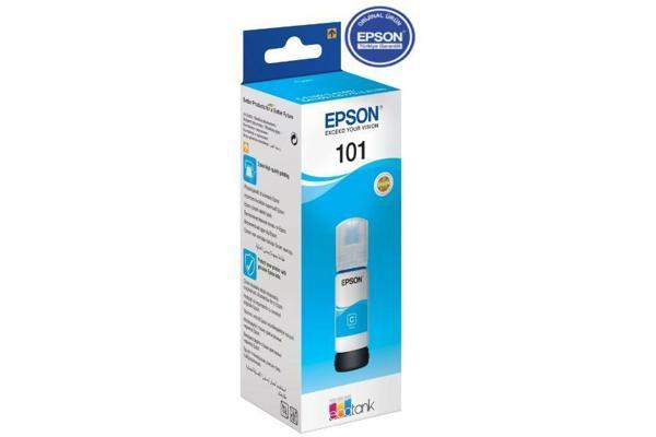 Epson EcoTank 101 70ml Orijinal Cyan (Mavi) Mürekkep Kartuş C13T03V24A - Image 1