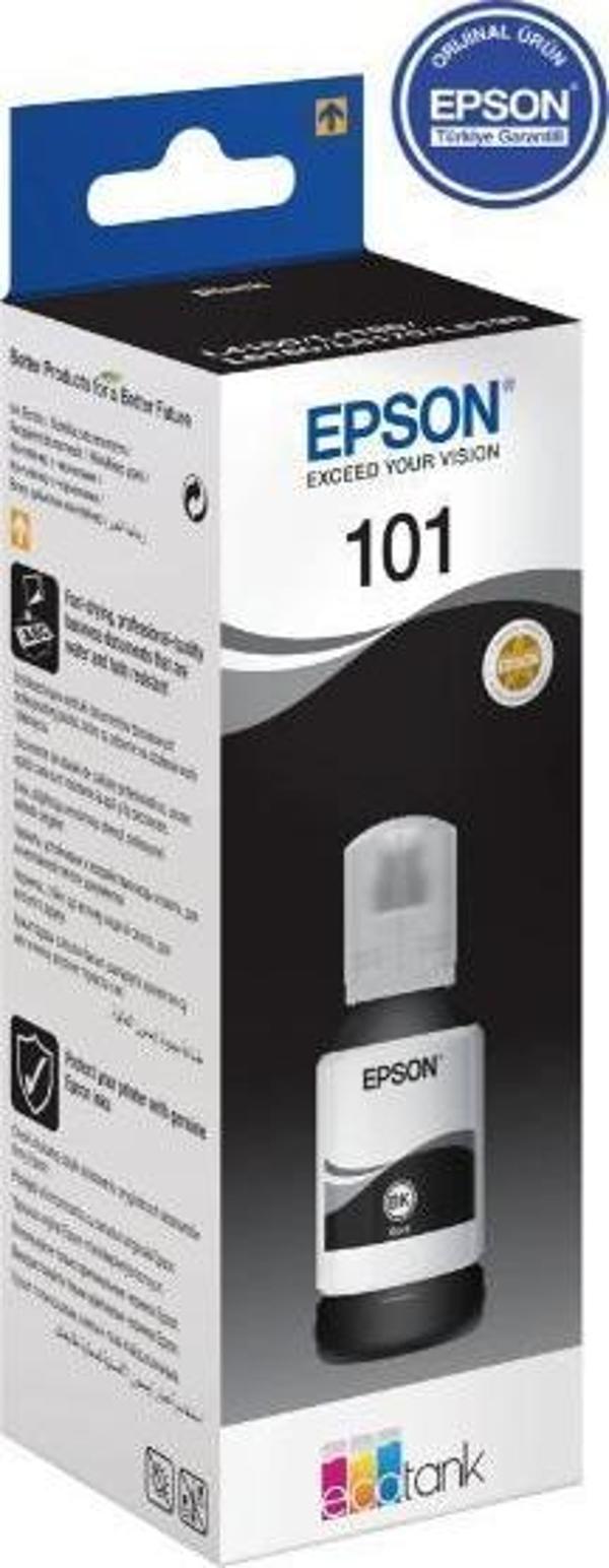 Epson EcoTank 101 127ml Orijinal Black (Siyah) Mürekkep Kartuş C13T03V14A - Image 1