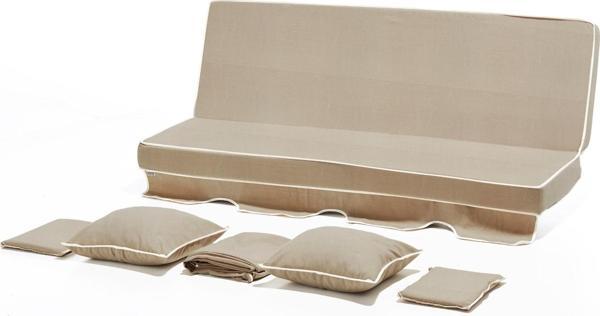 Salıncak Minder Takımı 3 Kişilik (SÜNGERLİ) - Panayır Krem - Image 1