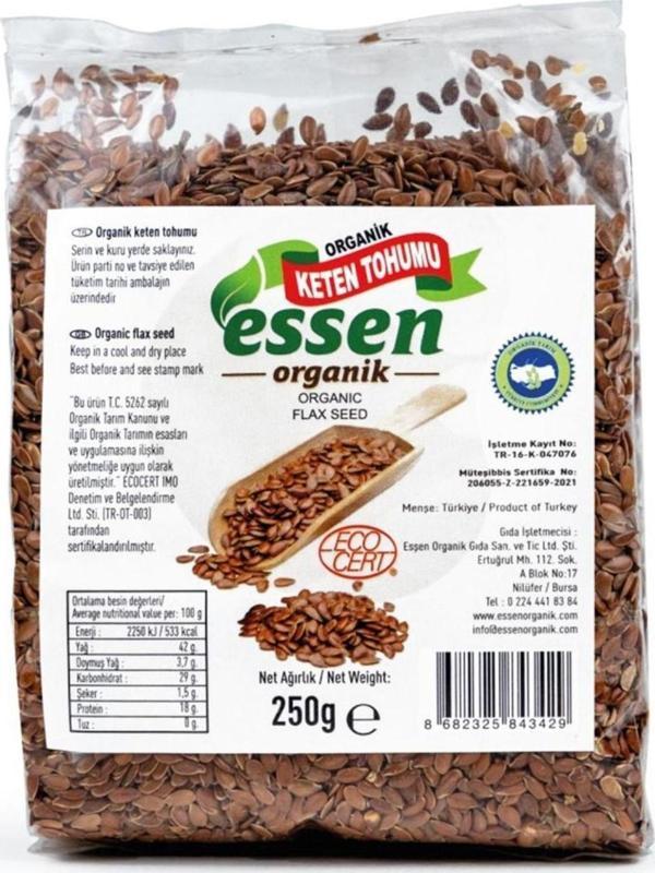 Essen Organik Organik Keten Tohumu 250 Gr - Image 1