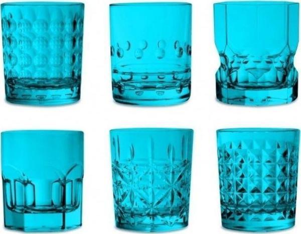 Baci Milano Crystal Touch 6lı Bardak Seti 300ml Mavi - Image 1