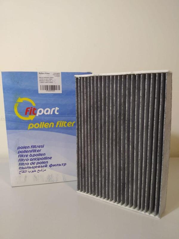 POLEN FİLTRESİ KARBONLU DACIA DOKKER LODGY RENAULT KALEOS NISSAN XTRAIL 1.2TCE 1.6 16V 1.5DCI 1.6DCI - Image 1