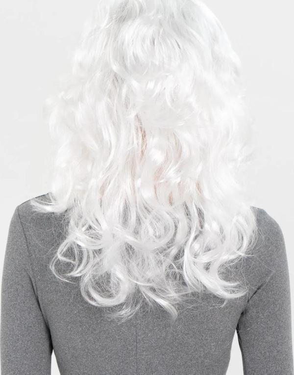 Nessiworld  Beyaz Renk Kahküllü Dalgalı Uzun Parti Peruğu - Image 1