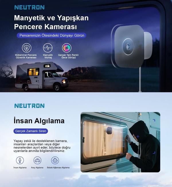 Neutron NTL-IP15GS-3MP Wifi Pencere Kamerası - Image 1