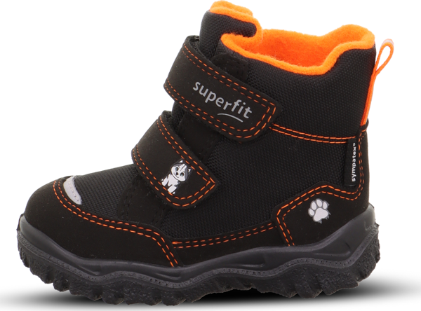 Husky Superfit Marka Erkek Çocuk Gorateks Bot Siyah-Turuncu - Image 1