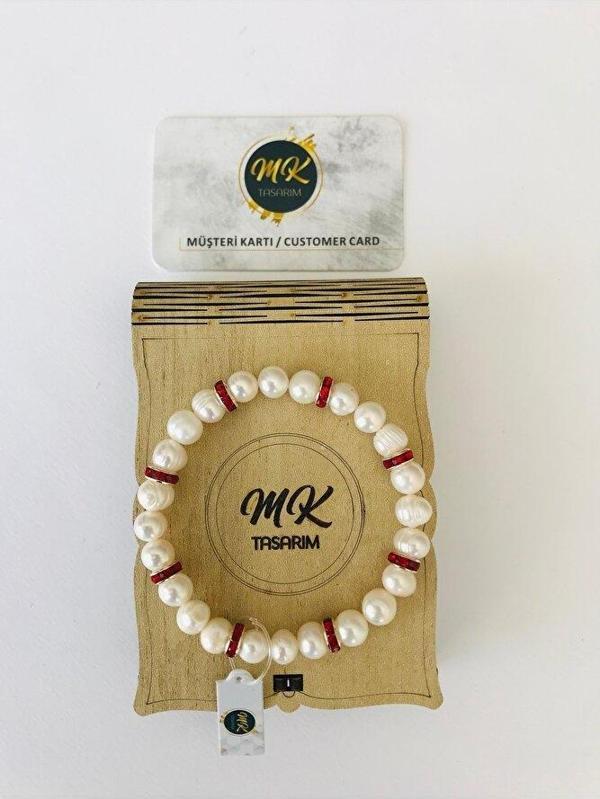 MK TASARIM GERÇEK İNCİ BİLEKLİK - Image 1