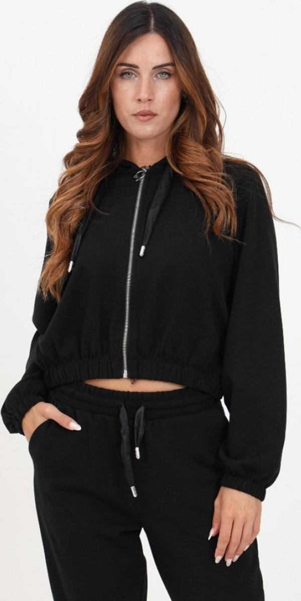 Only Scarlett Regular Fit Kapüşonlu Crop Bayan Sweat 15303845 SİYAH - Image 1
