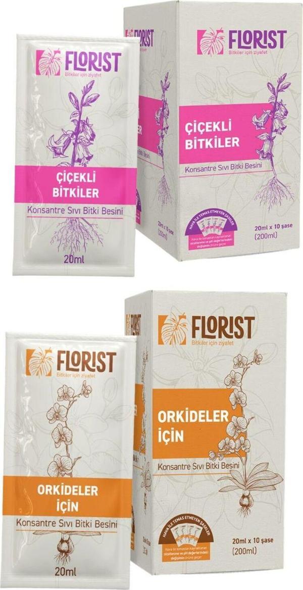 Florist Bitki Besini Çiçekli & Orkide Bakım Seti | Çiçek Açtıran Süper Bitki Vitamini - Image 1
