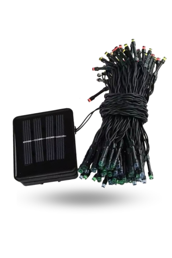Büro Ev Ofis Bahçesi için Solar Şarjlı Siyah Kablolu Stil Led Aydınlatma - Image 1
