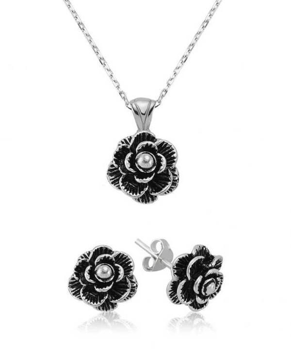 Supertrend Gümüş Çiçek Bayan Set - Image 1