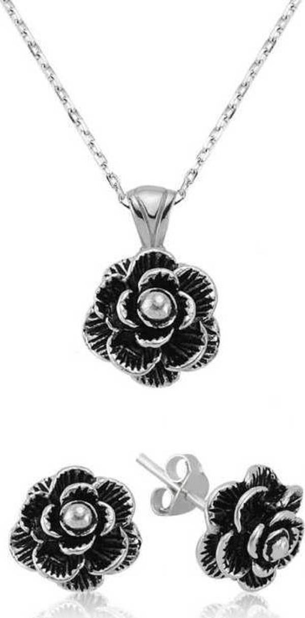 Supertrend Gümüş Çiçek Bayan Set - Image 1
