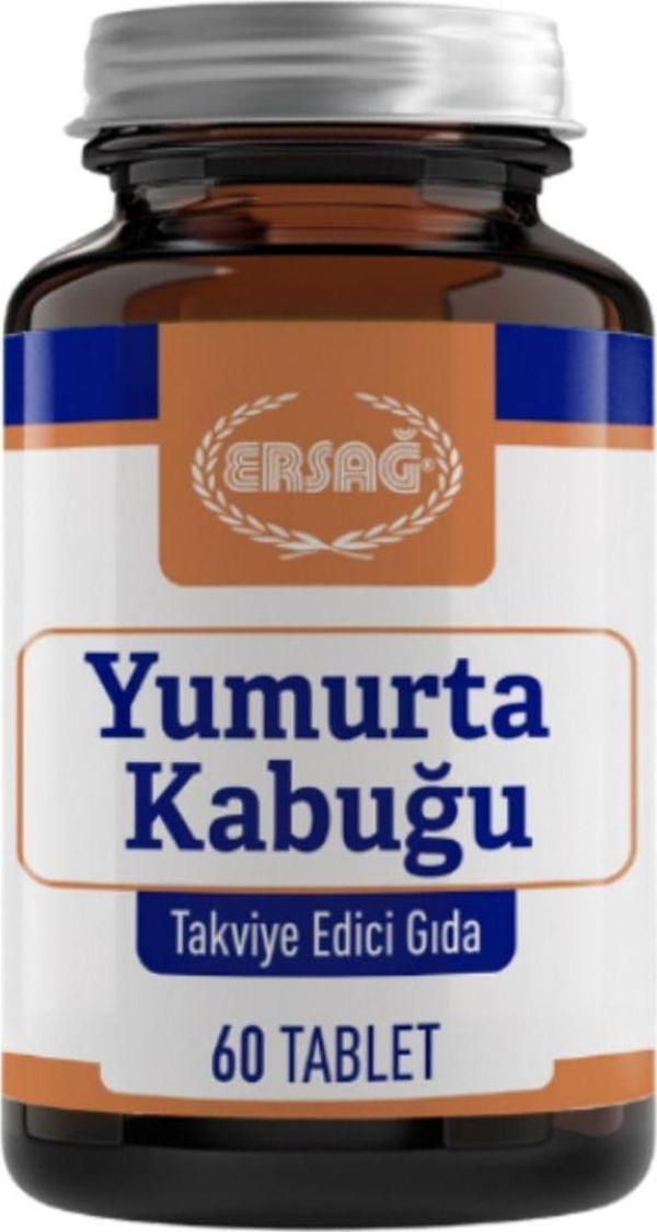 Ersağ Yumurta Kabuğu Tableti Takviye Edici Gıda (60 Tablet) - Image 1