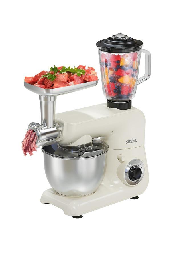 Sinbo SMX-2775 Çok Amaçlı Mutfak Şefi Krem ( Hamur - Kıyma - Blender Makinesi ) - Image 1
