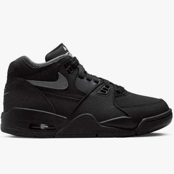 Nike Air Flight 89 Unisex Leather Sneaker Hakiki Deri Günlük Spor Ayakkabı Siyah - Image 1