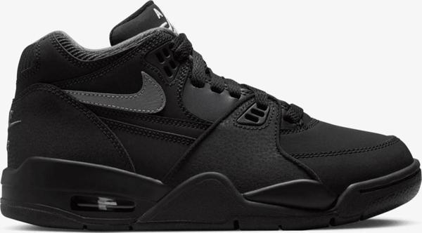Nike Air Flight 89 Unisex Leather Sneaker Hakiki Deri Günlük Spor Ayakkabı Siyah - Image 1