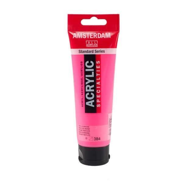 Supertrend Amsterdam Akrilik Boya 120 ml. 384 Reflex Rose (Fosforlu) - Image 1