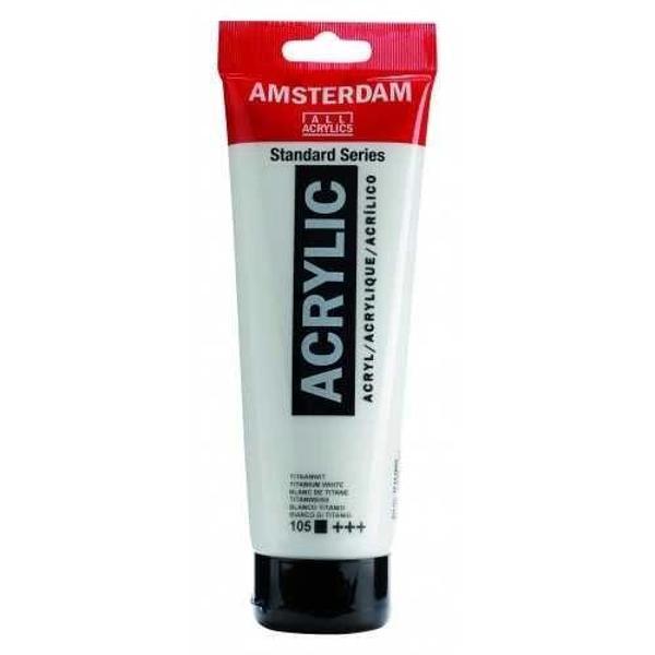 Supertrend Amsterdam Akrilik Boya 120 ml. 105 Titanium White - Image 1