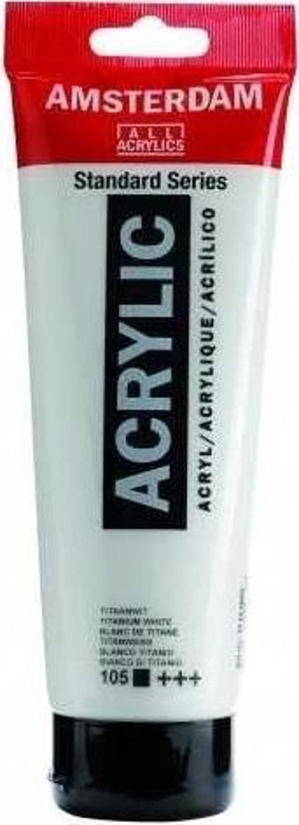 Supertrend Amsterdam Akrilik Boya 120 ml. 105 Titanium White - Image 1