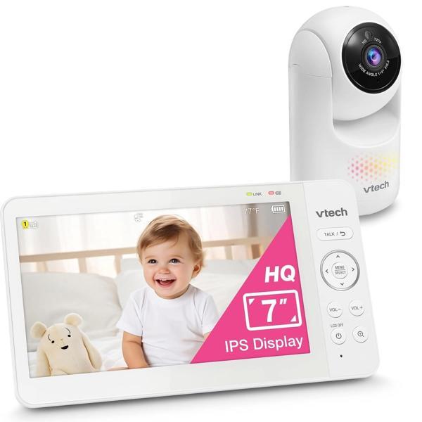 VTech Kamera ve Ses Özellikli, Pan Tilt Zoom - 7 Inc IPS Ekran - 1 Kamera - Image 1