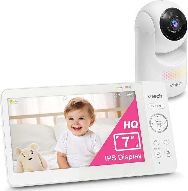 VTech Kamera ve Ses Özellikli, Pan Tilt Zoom - 7 Inc IPS Ekran - 1 Kamera - Image 1