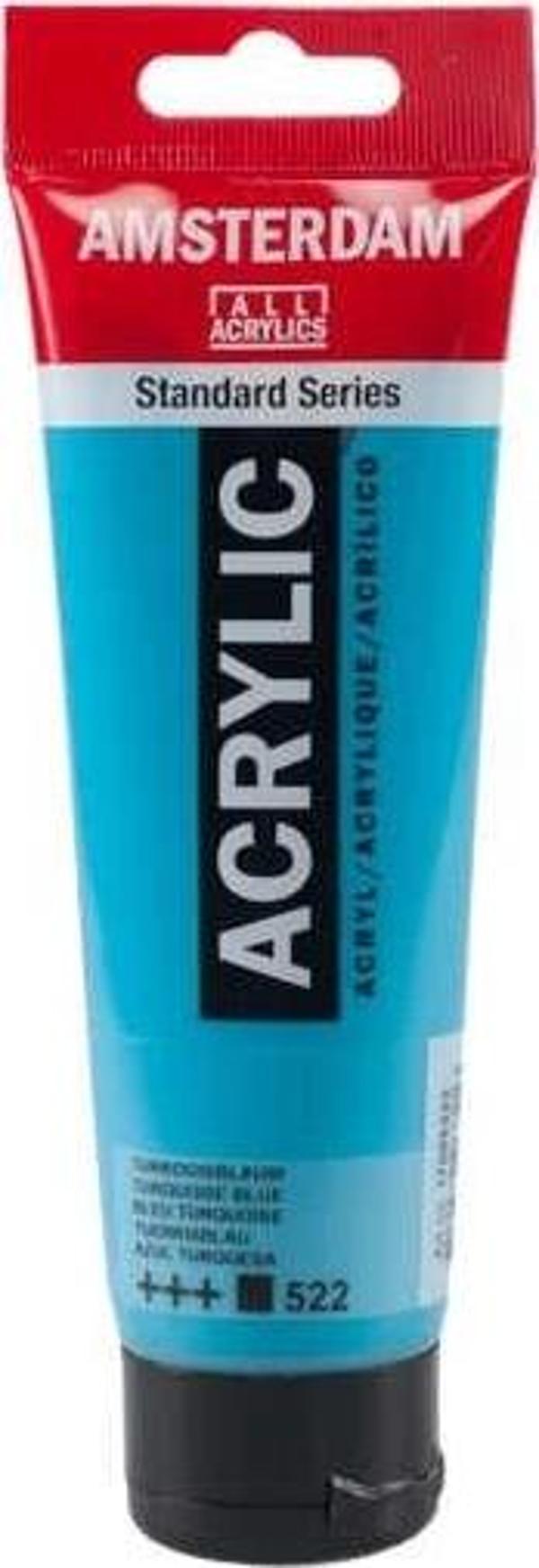 Supertrend Amsterdam Akrilik Boya 120 ml. 522 Turquoise Blue - Image 1