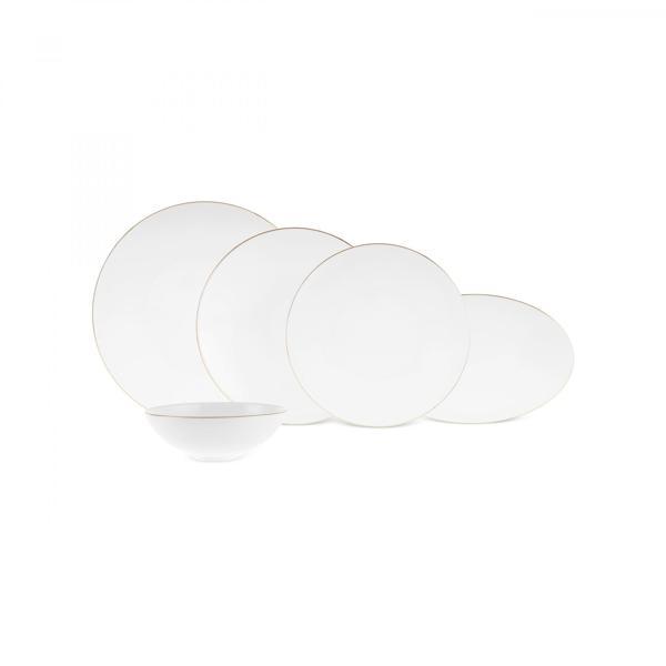 Karaca Fine Pearl Extra Chanak 55 Parça 12 Kişilik Yemek Takımı Gold - Image 1