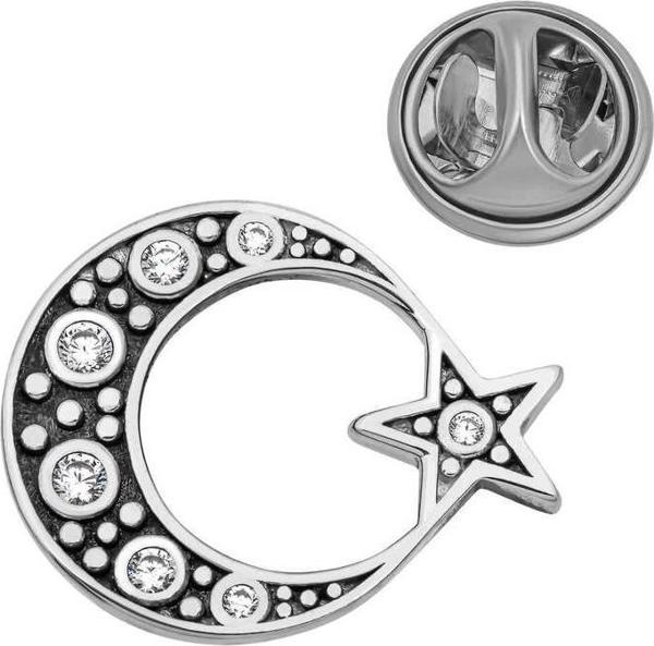 Supertrend Gümüş Ay Yıldız Rozet - Image 1