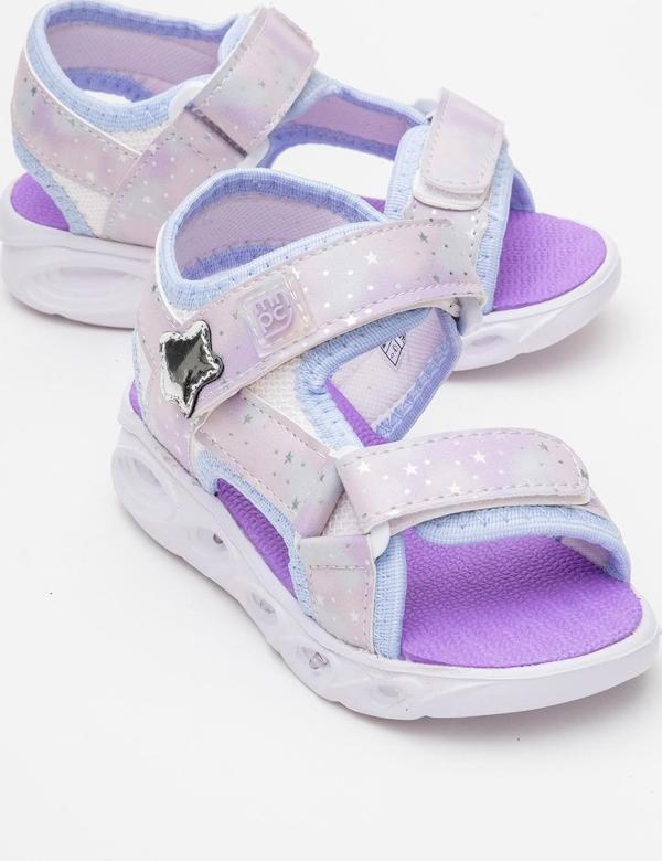 mnpc Kız Çocuk Mavi Işıklı Anatomik Hafif Günlük Sandalet - Image 1