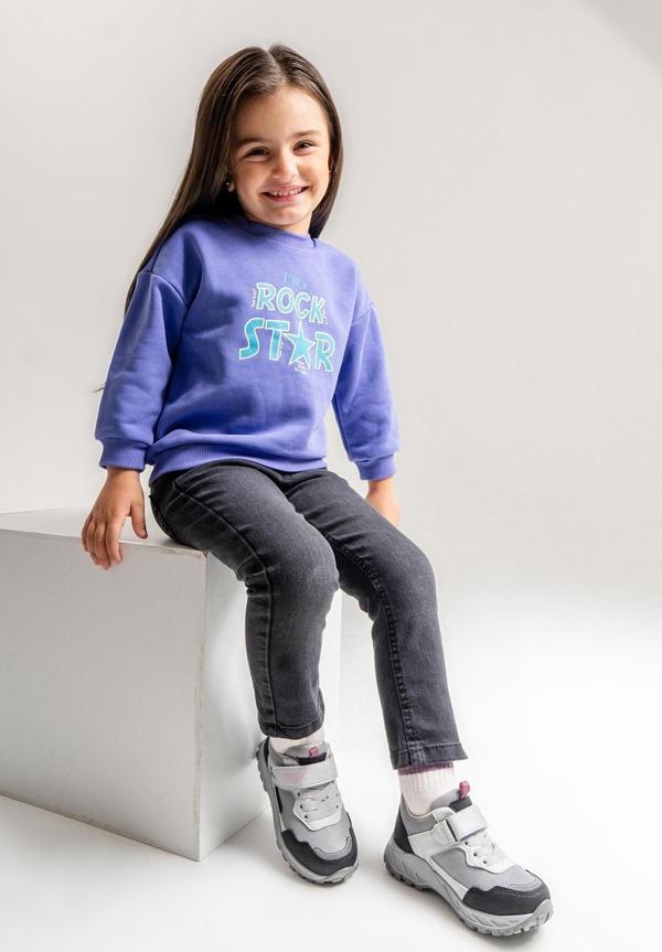 mnpc Kız Çocuk Gri-Pembe Su Geçirmez Anatomik Outdoor Ayakkabı - Image 1