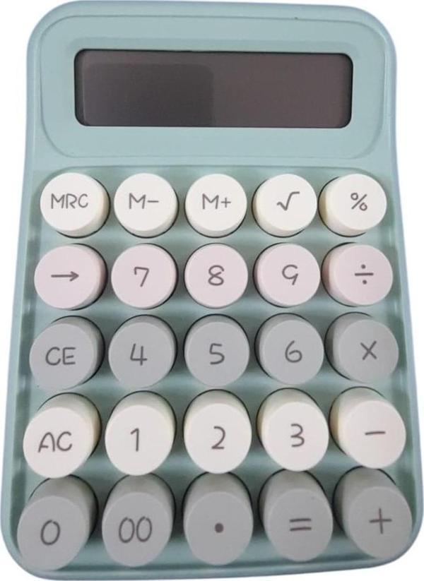 SÜDOR HM1823 8 HANE RENKLİ YUVARLAK TUŞLU PASTEL HESAP MAKİNESİ - Image 1