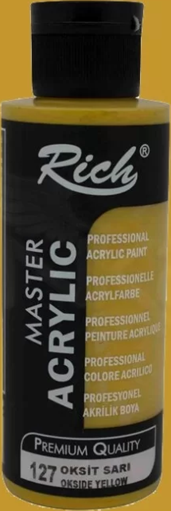 Rich Master Akrilik Boya 120ml 127 Oksit Sarı - Image 1