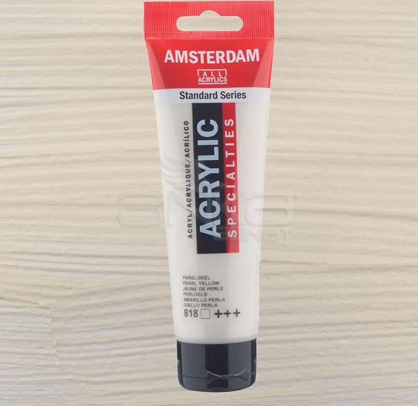 Amsterdam Akrilik Boya 120ml 818 Pearl Yellow - Image 1