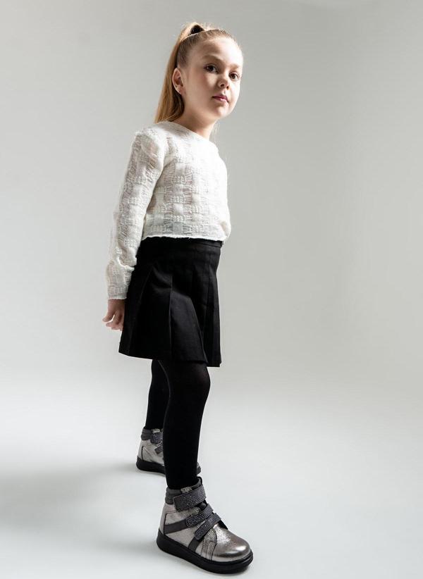 mnpc Kız Çocuk Gümüş Hakiki Deri Suya Dayanıklı Günlük Bot - Image 1