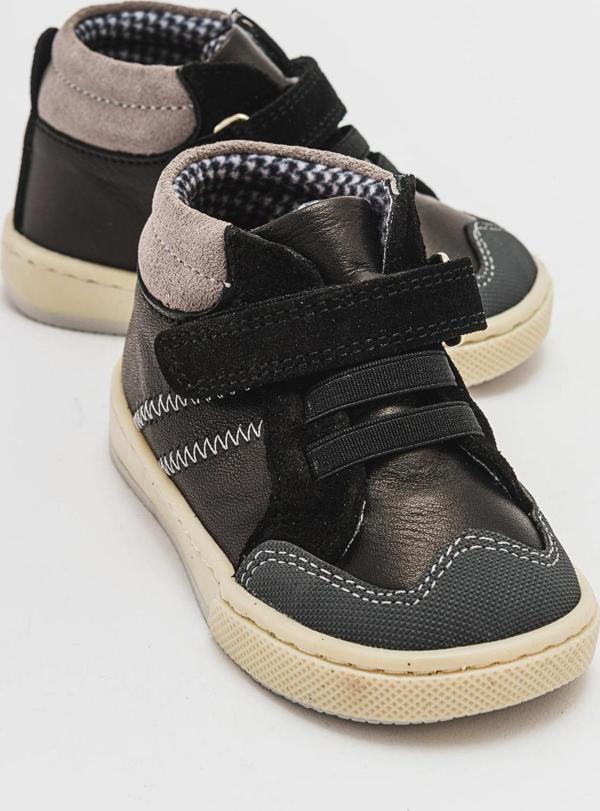 mnpc Erkek Çocuk Siyah Hakiki Deri Suya Dayanıklı Anatomik İlk Adım Bot - Image 1