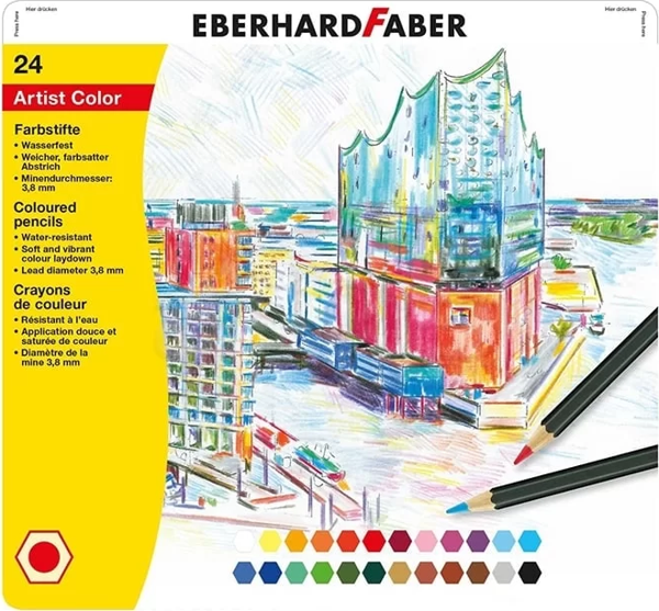 Eberhard Faber Artist Color Kuru Boya Kalem Seti 24lü 516124 - Image 1