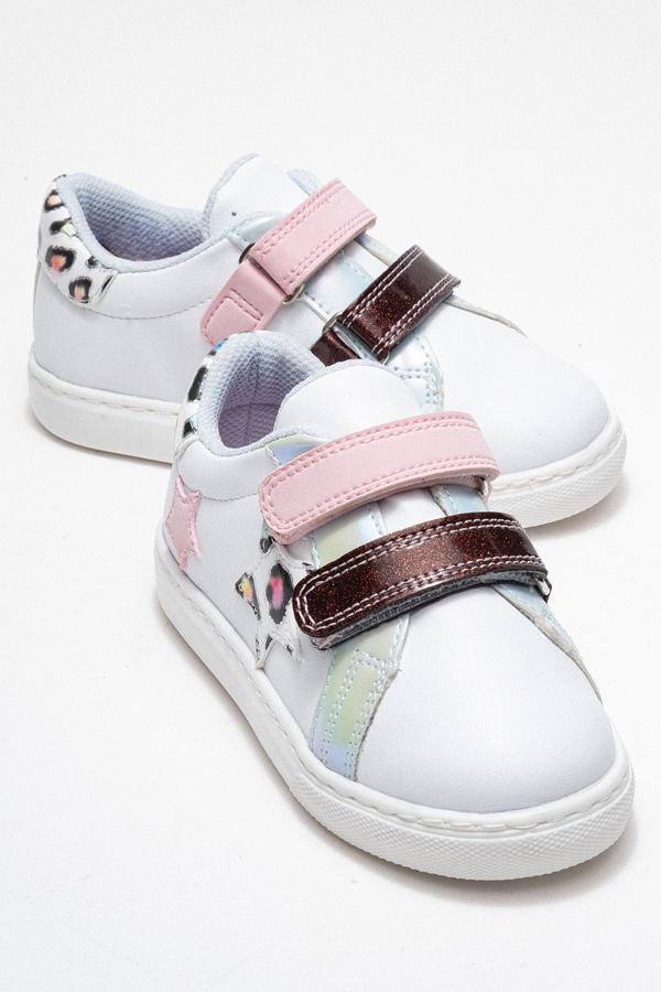 mnpc Kız Çocuk Beyaz Sneaker Ayakkabı - Image 1