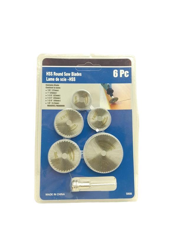 6 PARÇA MİNİ YUVARLAK TESTERE BIÇAKLARI 22---44MM (81) - Image 1