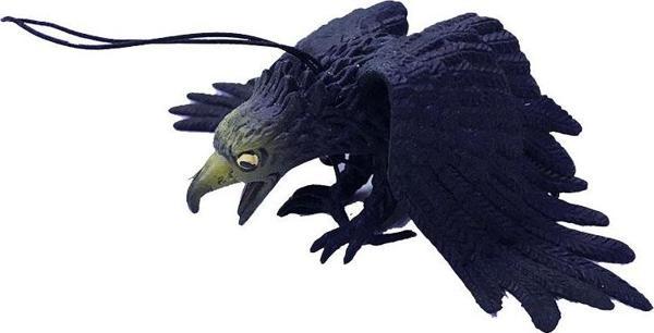 Siyah Renk Yumuşak Plastik Şaka Kartal Yarasa Anahtarlık Şaka Malzemesi - Image 1