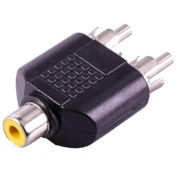 1 RCA DİŞİ / 2 RCA ERKEK ÇEVİRİCİ JACK (81) - Image 1
