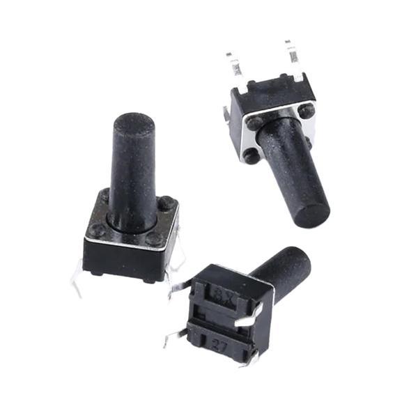 TACT SWITCH ŞASELİ 6X6X7MM IC-200 (C9 BUTON) (K246) - Image 1