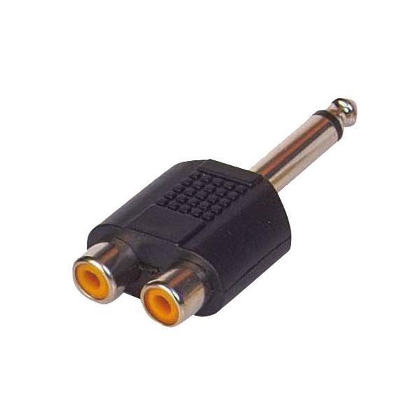 6.3 MM MONO ERKEK / 2 RCA DİŞİ ÇEVİRİCİ JACK (81) - Image 1