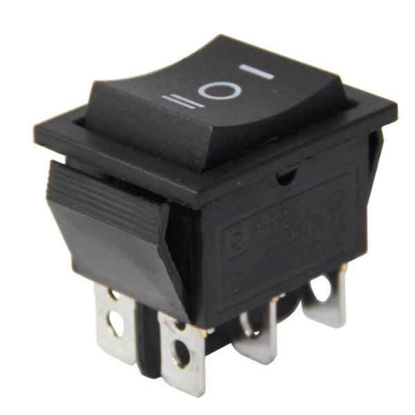 GENİŞ IŞIKSIZ 6 PINLI YAYLI ANAHTAR (MOM-OFF-MOM) IC-110 (81) - Image 1